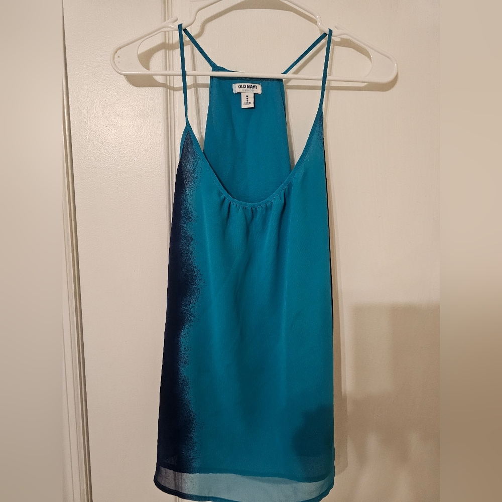 Old Navy Blue Sleeveless Backless Camisole